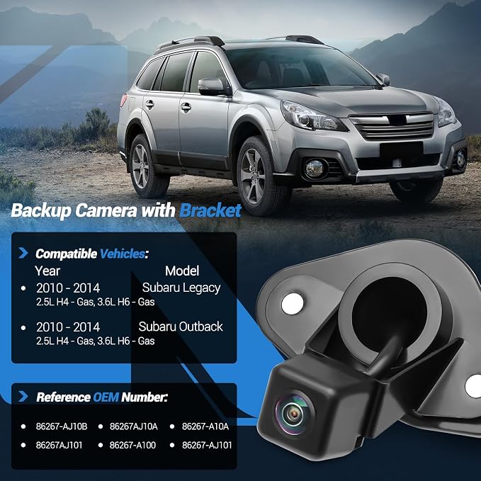 86267AJ10A Upgrade Rear View Backup Camera Compatible - Image 2