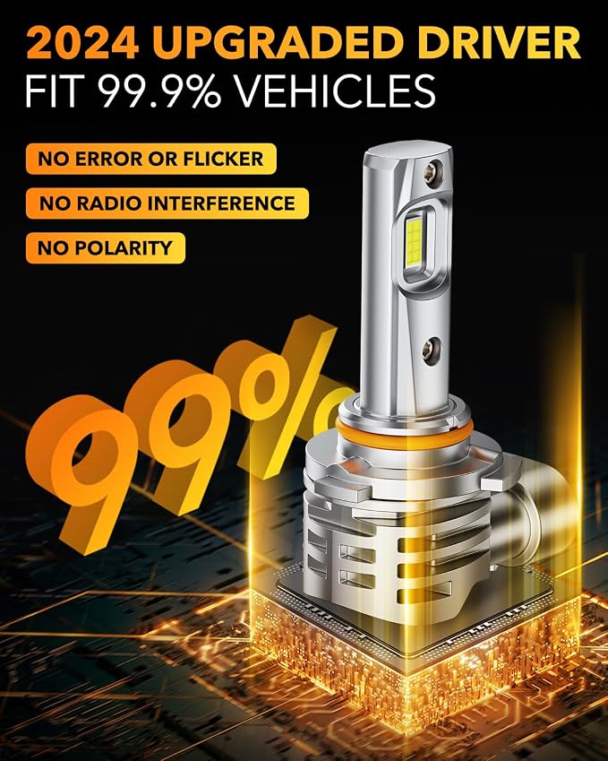 OXILAM H10 9145 LED Fog Light Bulbs, 15000LM 6500K Cool White, 600% Brightness - Image 4