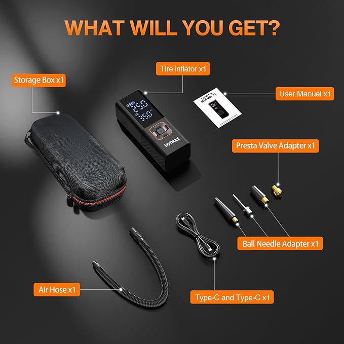 Tire Inflator Portable Air Compressor, Air Pump - Image 8