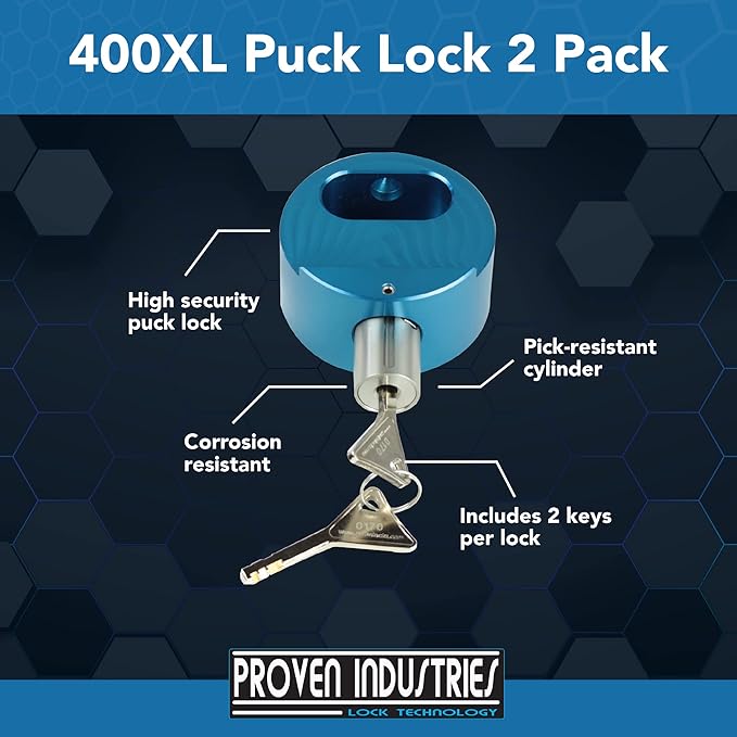 Proven Industries Model 400XL Puck-Lock Set, Made in The USA - Image 2