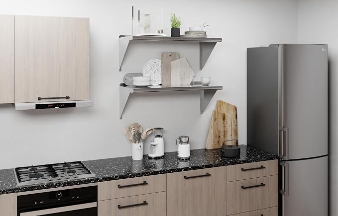 AmGood 36" Long X 16" Deep Stainless Steel Wall Shelf | NSF Certified | - Image 7