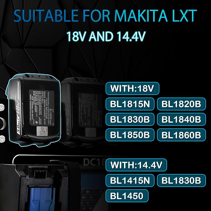 Battery Holder for Makita, Wall Mount for Makita DC18RC DC18RD Chargers - Image 7