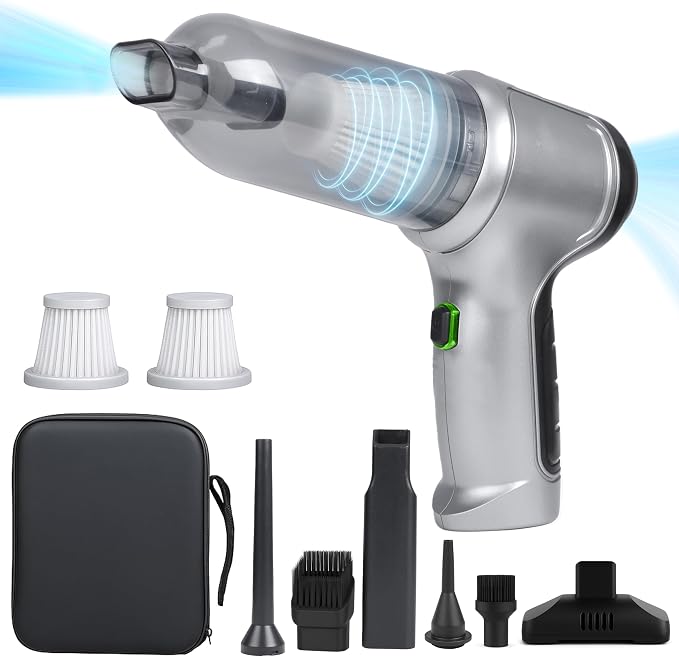 EcoNour Cordless Handheld Car Vacuum Cleaner | 120W Power, Dual Battery & by EcoNour