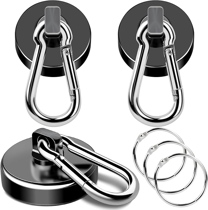 MIKEDE Strong Magnetic Hooks, 70LBS Magnetic Hooks Heavy Duty by MIKEDE
