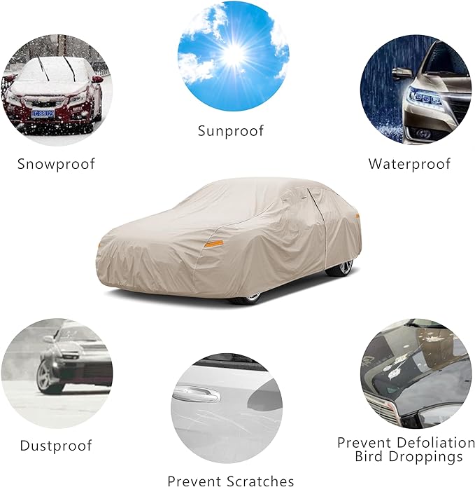 Heavy Duty Outdoor Car Cover Custom Fit - Image 4