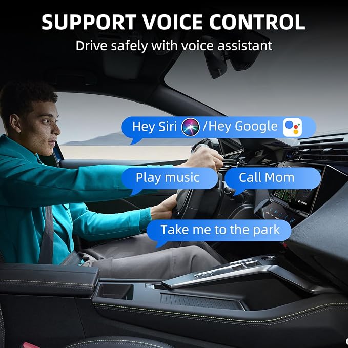 Mini Wireless CarPlay Adapter for iPhone, 2 in 1 CarPlay and Android Auto - Image 6