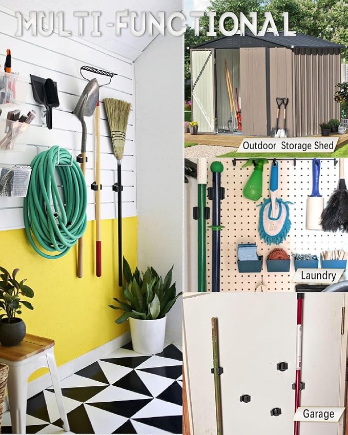 Magnetic Broom Holder Heavy Duty, Magnetic Broom and Mop Organizers - Image 2