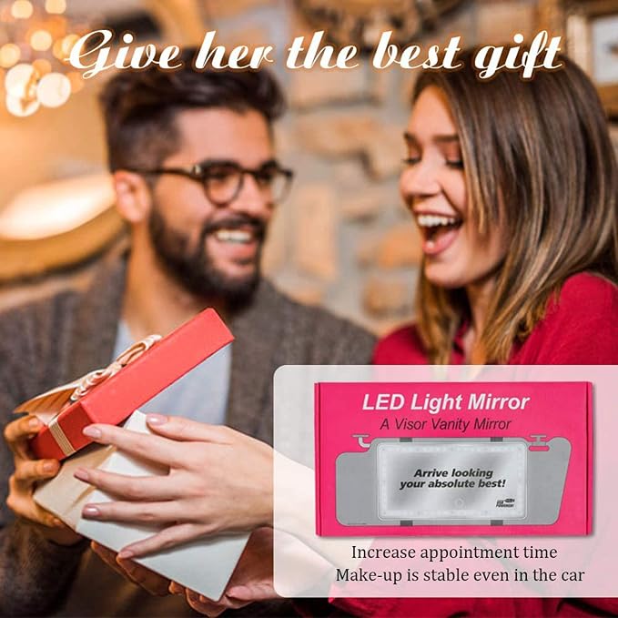 Car Visor Mirror with Rechargeable LED Light - Image 7