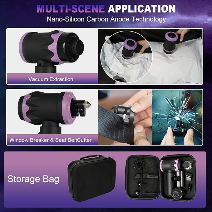 9-In-1 US-Designed Car Vacuum Portable Cordless【Powerful Brushless Motor | 28 - Image 6