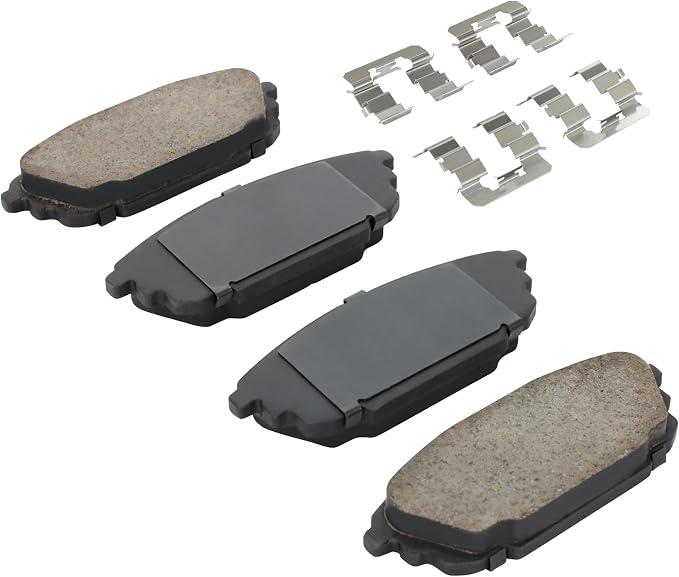 Premium Semi-Metallic Rear Brake Pads Compatible - Image 2