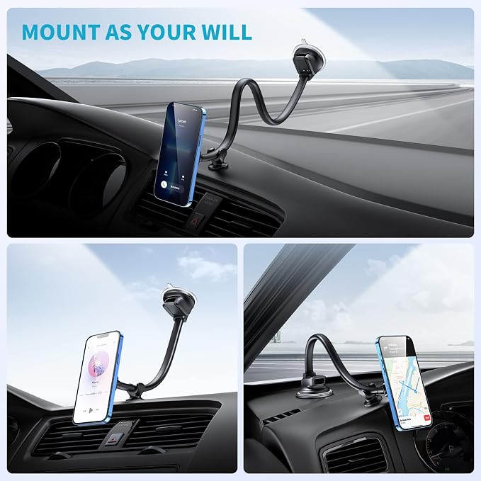 APPS2Car Magnetic Phone Holder Mount - Image 5