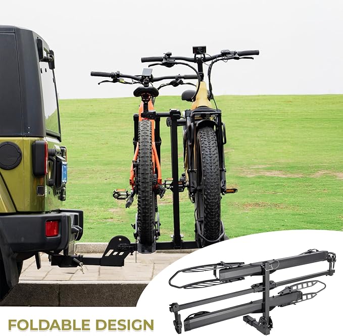 CyberRack E2 Hitch 2-Bike Rack for Car, Ebike Rack - Image 5