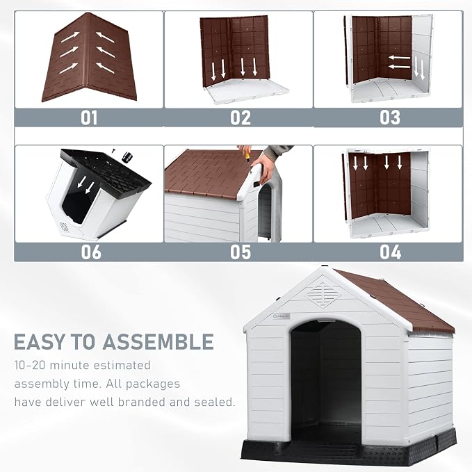 LEMBERI Durable Waterproof Plastic Dog House - Image 6