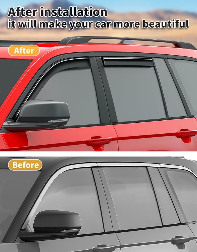 in-Channel Window Rain Guards Fit - Image 5
