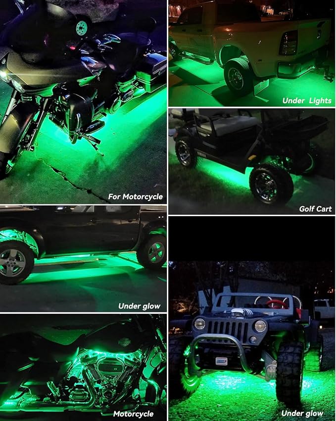 12V Led Light Strip 32CM Waterproof Green Led Strip Lights - Image 4
