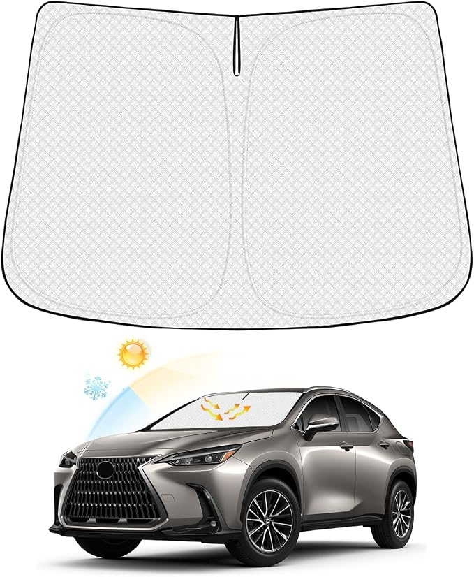 Windshield Sun Shade for Lexus NX NX250 NX350 NX350h NX450h+ 2022-2025 2026 by Canvcle