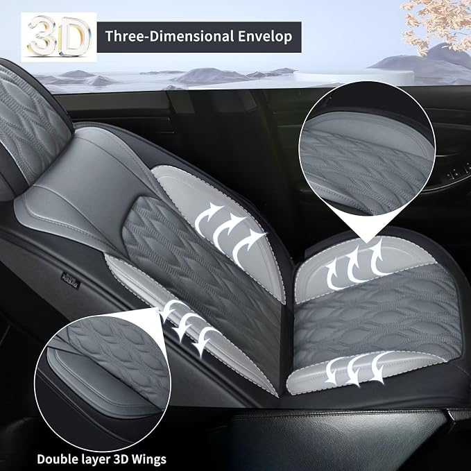 Seat Covers 2 Front Seats Fit for Toyota Camry 2012-2025 Leather Car Seat - Image 4