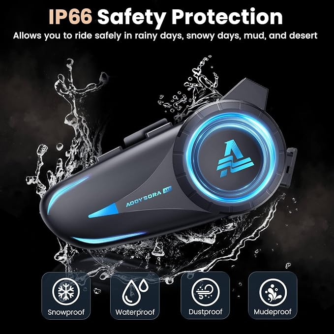 1200mAh Motorcycle Helmet Bluetooth Headset - Image 5