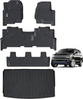Floor Mats & Trunk mat for 2018-2024 Ford Expedition MAX, TPE All Weather by SANBAN-AXE