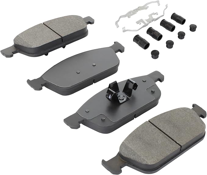 Premium Semi-Metallic Front Brake Pads Compatible - Image 2