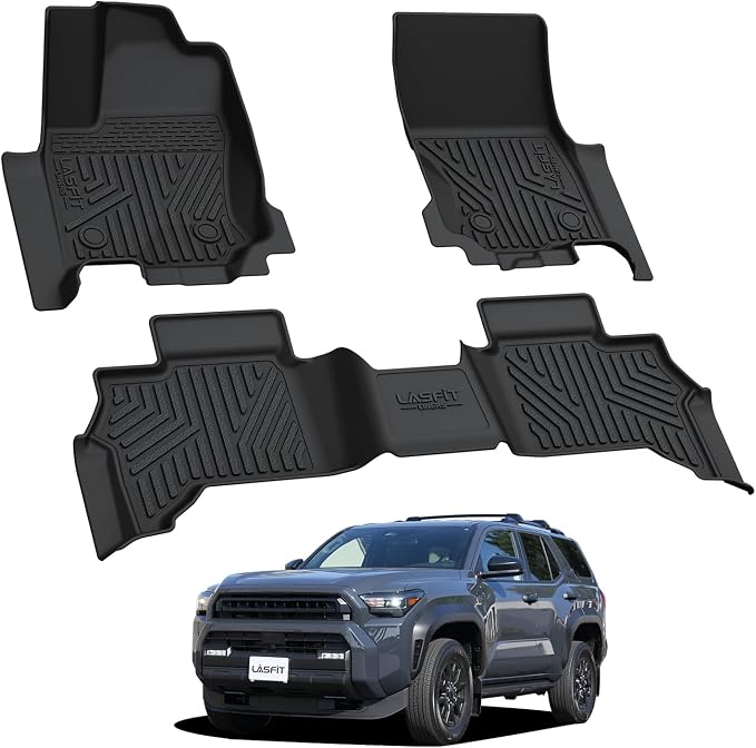 LASFIT Floor Mats for Toyota 4Runner 2025 5 Seats, All Weather TPE Custom Fit - Image 9