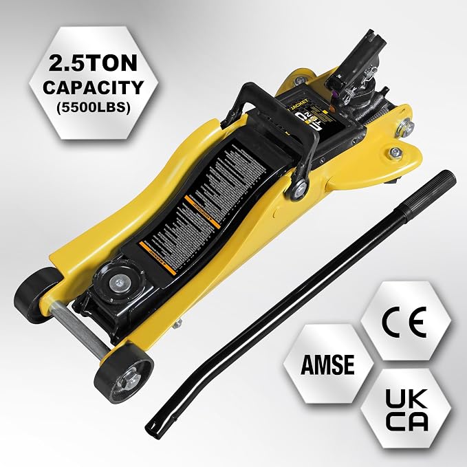 YELLOW JACKET 2.5 Ton Trolley Jack - Image 2