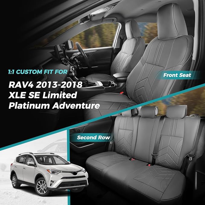 for Toyota RAV4 Seat Covers 2013 2014 2015 2016 2017 2018 RAV 4 XLE SE Limited - Image 7