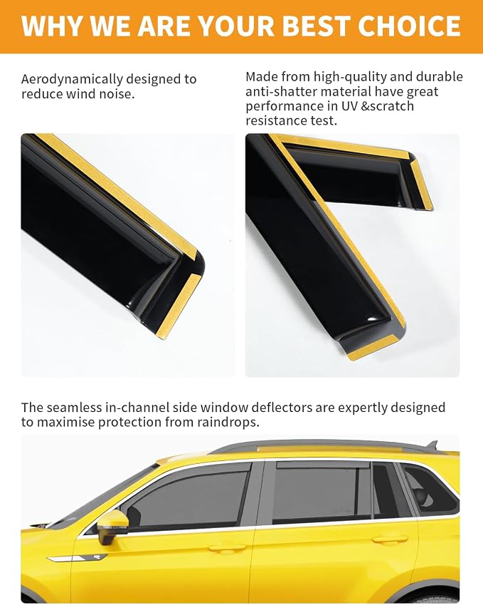 in-Channel Window Rain Guards Fit - Image 5