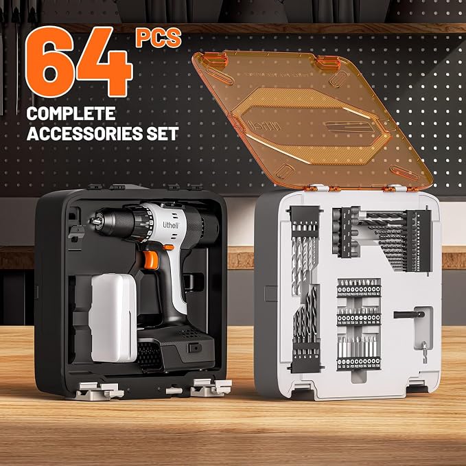 Litheli 20V Cordless Drill Driver Set, Electric Power Drill - Image 2