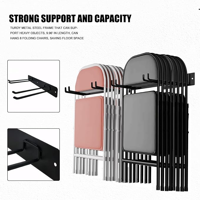 Garage Tool Organizer Wall Mount, Heavy Duty Garden Tool Holder - Image 4