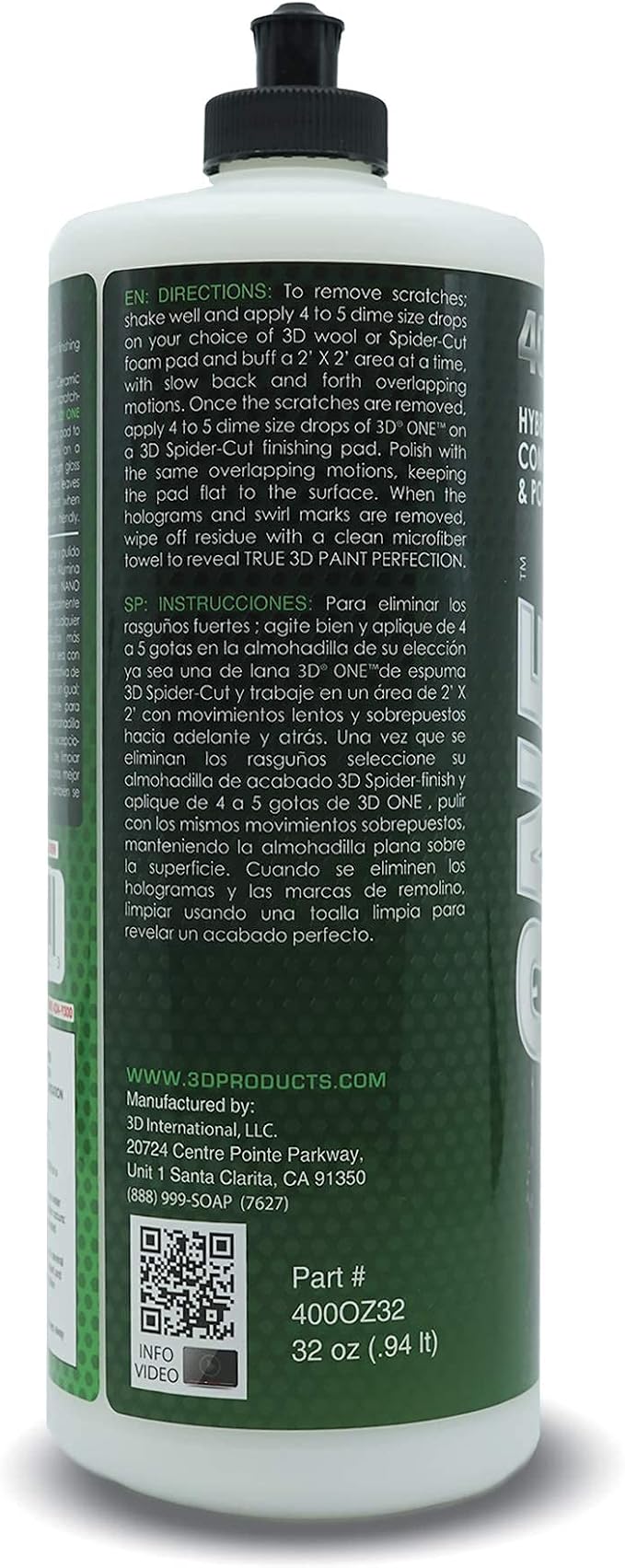 3D One Car Scratch & Swirl Remover Hybrid Rubbing Compound & Polish Buffing - Image 7