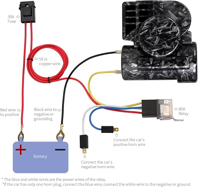 Loud Car Horn with Relay, 150dB Train Horn - Image 7