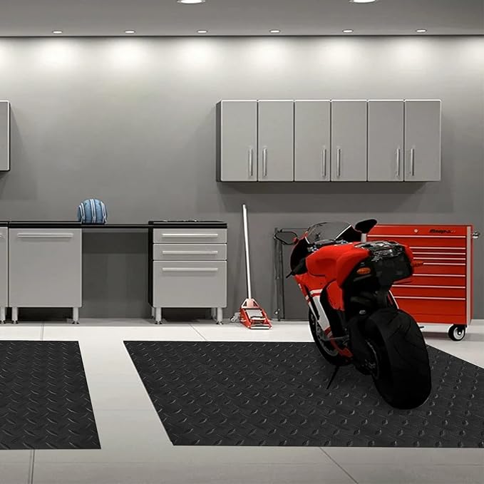 Boshen 7.5Ft x 17Ft Rubber Flooring Mats 2.9mm Thickened Diamond Plate Flooring - Image 7
