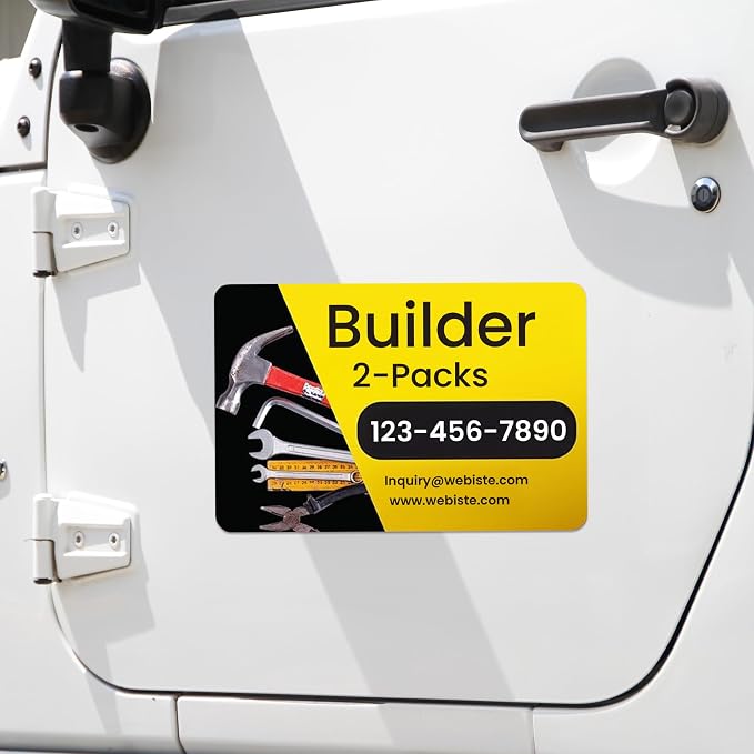 Custom Car Magnet Signs for Businesses 2 pk - Image 4