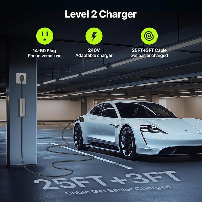 Level 2 EV Charger 40A J1772 Connector 9.6KW Electric Car Charger 240V - Image 5