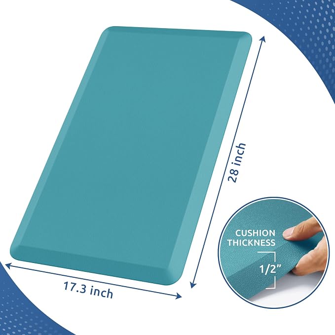 KitchenClouds Cushioned Anti Fatigue Rug 17.3"x28" Waterproof Non Slip Standing - Image 2