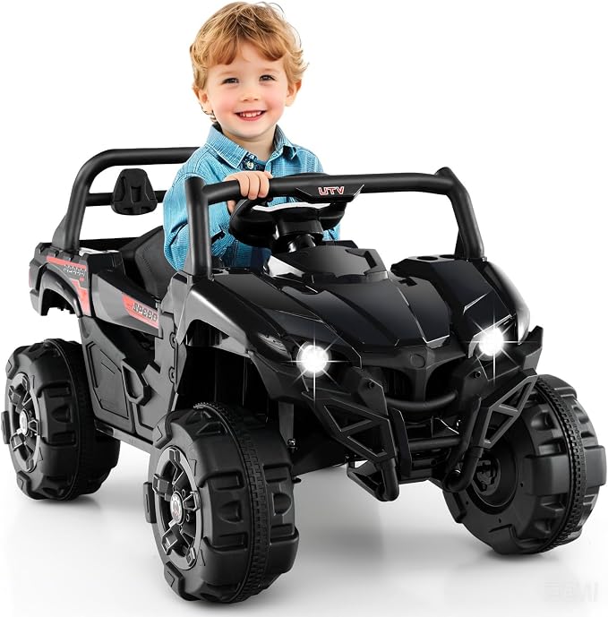 OLAKIDS 12V Ride on Car UTV, Battery Powered Off-Road Kids Electric Vehicles - Image 9