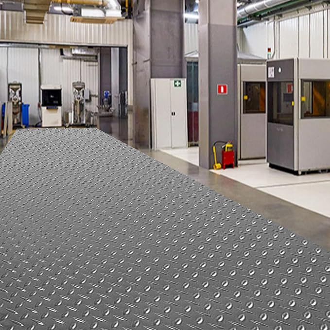 5Ft x 12Ft Rubber Flooring Mats 1.6mm Diamond Plate Flooring Roll 60sqft Rubber - Image 7