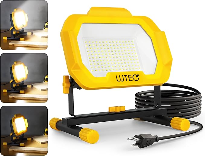 LUTEC 12500 Lumen LED Work Light, Dimmable Flood Lights by LUTEC