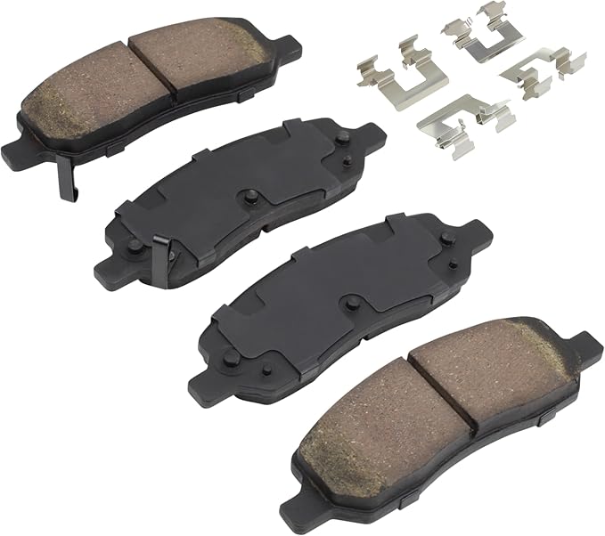 Premium Semi-Metallic Rear Brake Pads Compatible - Image 2