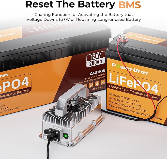 12V 30A LiFePO4 Battery Charger, PowerUrus 12V Lithium LiFePO4 Battery Charger - Image 7
