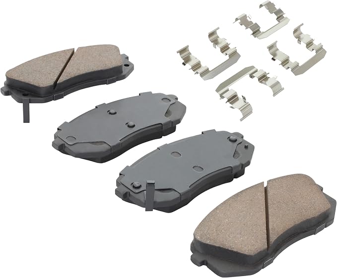 Premium Semi-Metallic Front Brake Pads Compatible - Image 2