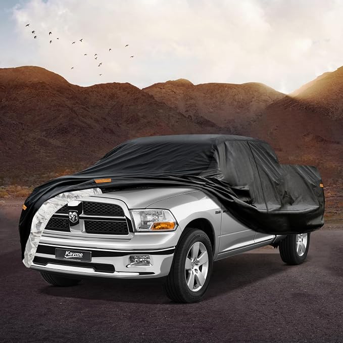 Kayme Truck Cover Custom Fit Dodge Ram 1500 Regular Cab Long Bed. Full Exterior - Image 7