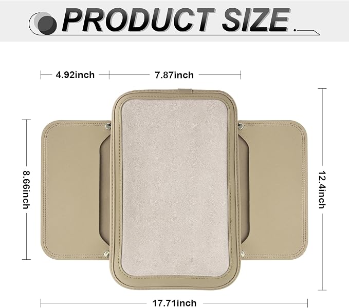SINGARO Car Leather Center Console Cover - Image 2