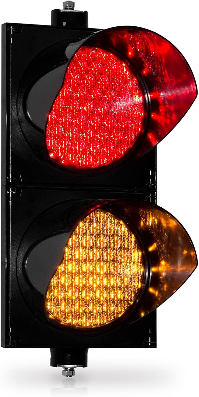BBMI AC85-265V Red/Yellow 200mm Traffic Light, Stop and Go Light, Led Traffic by BBMi