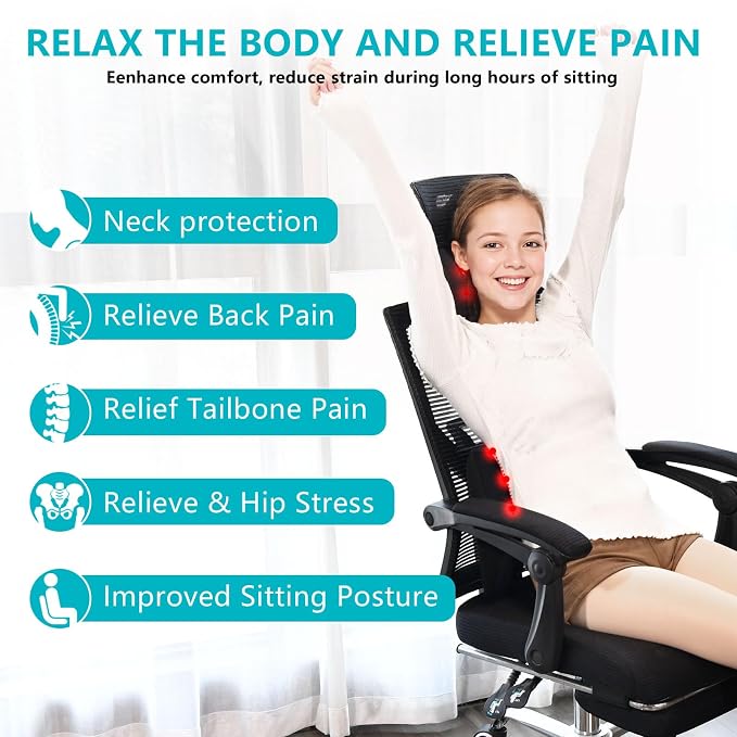 FLORICH Lumbar Support with Car headrest Back Pillow - Image 2