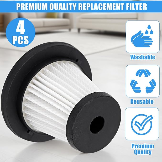 4 Pack LT-135 HEPA Filter Replacement: - Image 3