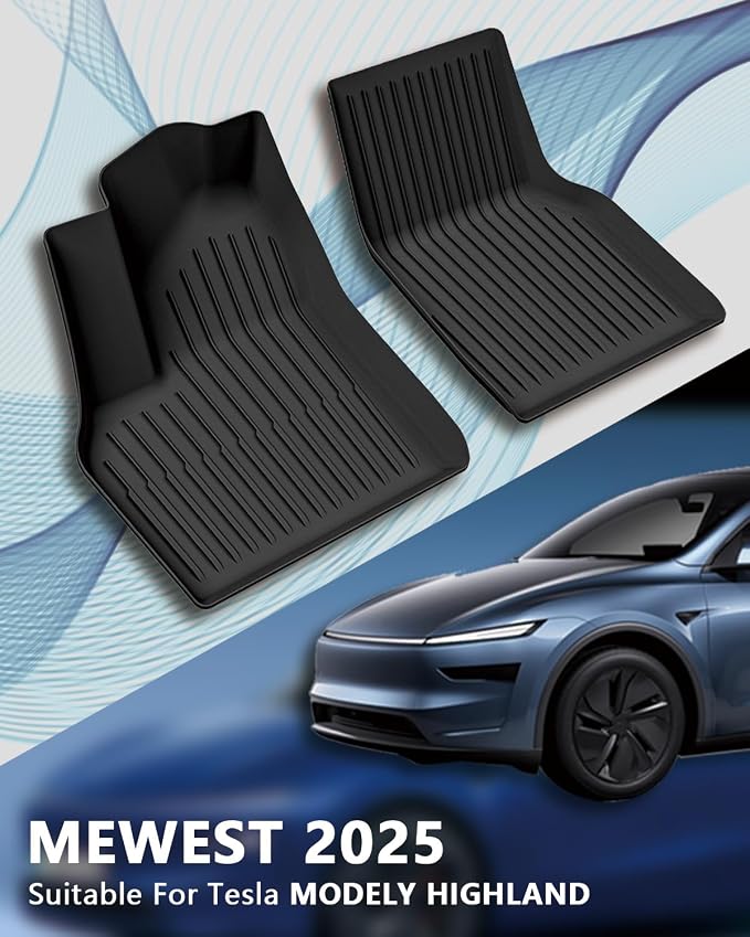for New 2025 Tesla Model Y Juniper TPE Floor Mats & Front Rear Cargo Mat Full - Image 2