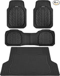CAR PASS Deep Dish Floor Mats for Cars, Heavy Duty Rubber Floor Mats by CARPASS
