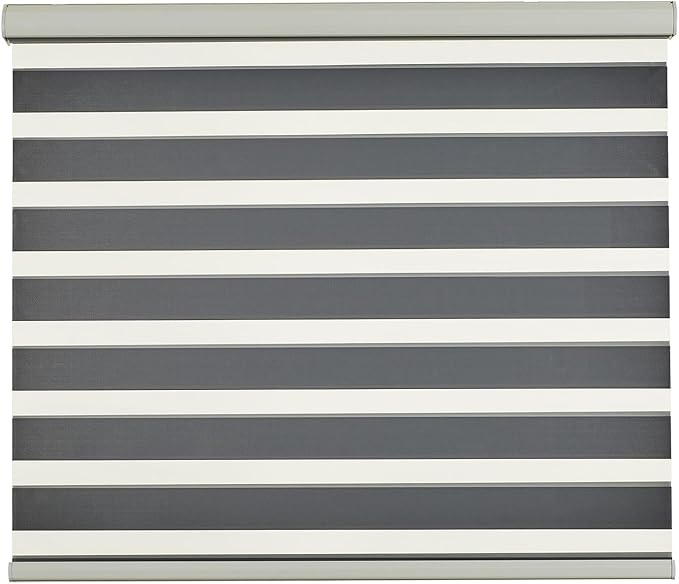 Persilux Zebra Blinds for Windows, Cordless Roller Blinds Light Filtering Sheer by PersiluxHome